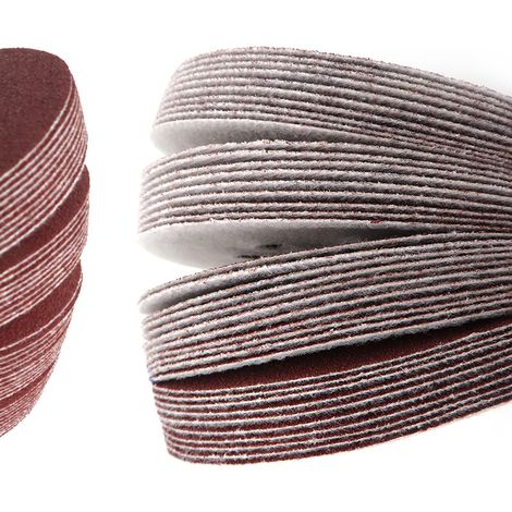 20x (grain 40/60/80/120/180) 100 pièces de papier abrasif excentré Velcro 125 mm, disques ronds Velcro 8 trous 125 mm pour ponceuses excentrées (1/4)