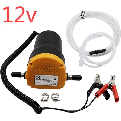Pompe à huile moteur électrique 12V/24V 60W pour moteur diesel, pompe de transfert de carburant avec tuyaux pour bateau et moto.