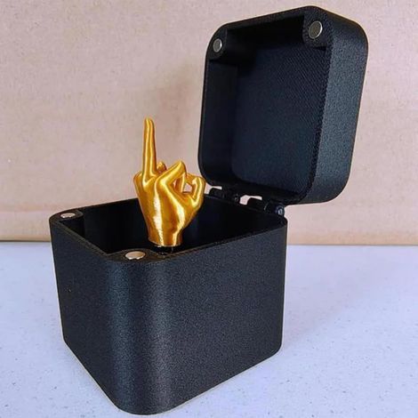 Überraschungsgeschenkset – Mittelfinger – Schwarz – 1 Stück – Für Erwachsene ab 13 Jahren (1/3)