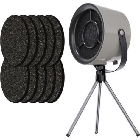 (noir) Hotte d'échappement portable, hotte aspirante avec filtre remplaçable, hotte d'échappement de bureau avec ventilateur d'échappement à 3 vitesses,évent de cuisine pour barbecue,cuisson,fondue