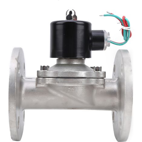 Électrovanne inox directe NC NBR G1 pouce 2W-250-25BF AC380V pour air et eau (1/5)