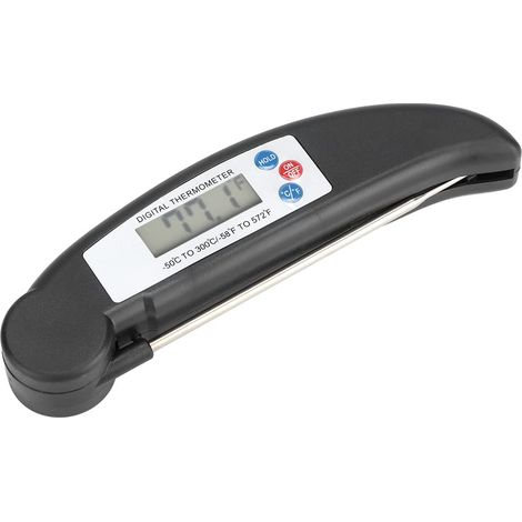 Thermomètre pour Barbecue, Sonde Numérique LCD Pliable (1/4)