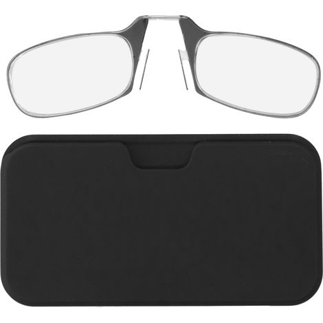 Lunettes de lecture sans branches pour seniors, reposant sur le nez, homme femme âgé (+150 noir) (1/5)