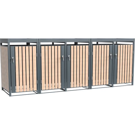 Westmann Metall Mülltonnenbox Planta  5x240 L  Box pour