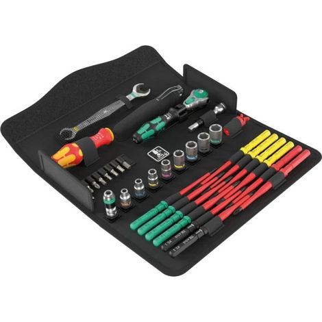 Wera 9753 Inserto in schiuma Kraftform Compact Set di manutenzione 1, 45 pezzi