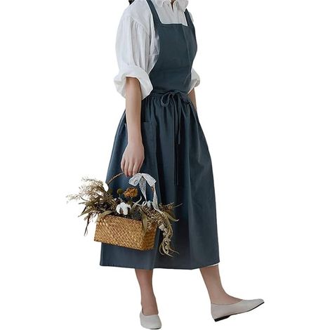 Uniforme in cotone impermeabile, colore uniforme con tasca per tiro, cinturino inguinale, grembiule casual, uomo, donna, gonna a ruota, vestito, cucina, giardinaggio, caffetteria