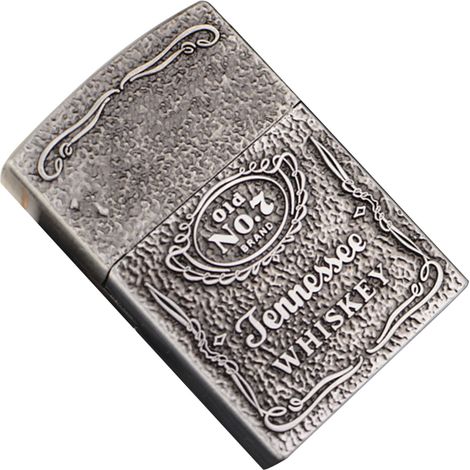 Briquet gonflable Z-1039 Creative Personal Relief avec flamme nue - Meule rétro très populaire - Argent (1/5)