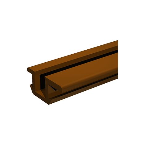 RAIL PVC MARRON PICO 25 EN 5M (1/2)