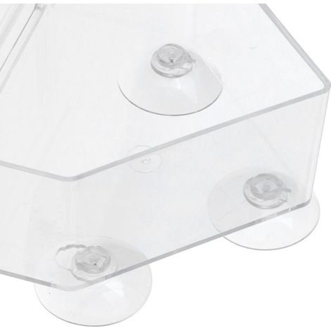 [Distributeur de Nourriture] + [PS Transparent] + [Hanging] + [Pet Bird Feeder] - Mangeoire pour Petits Oiseaux en PS Haute Transparence, 210g, 16.5x15x6.3cm, 3 Accessoires (1/5)