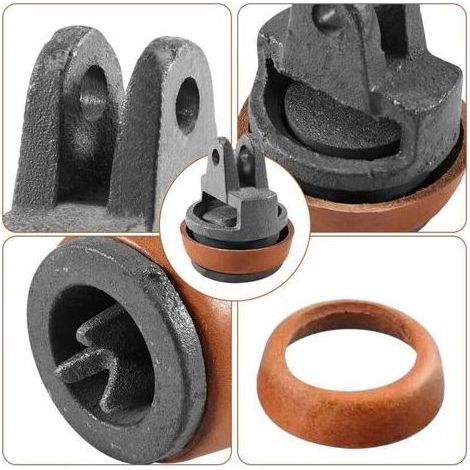Piston pour pompe à bras Type 75 – Kit de Remplacement avec Joint en Cuir Véritable – Accessoires de pompe pour pompes à main manuelles de jardin, puits et fontaines (1/5)