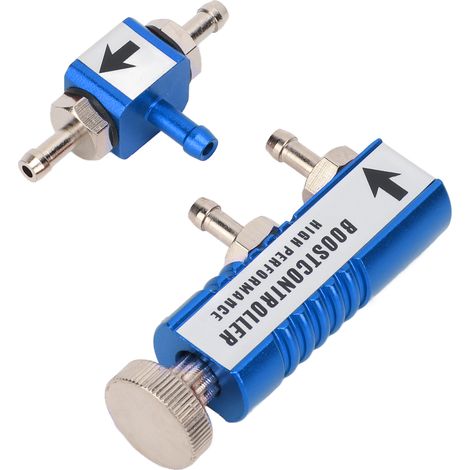 Kit de contrôleur de suralimentation turbo manuel en alliage d'aluminium, réglable de 1 à 30 PSI, compatible avec tous les systèmes, bleu (1/5)
