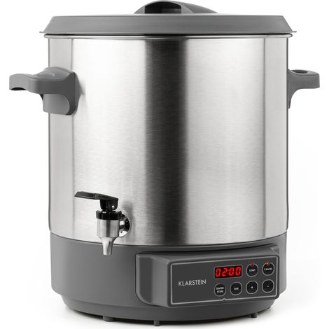 Stérilisateur de bocaux électrique - Klarstein Lady Marmalade - 27 litres - 1800W - Inox (1/5)