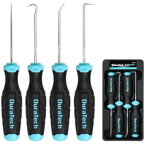 Lot de 4 Crochets et Pics Précision, Mini Ensemble d'outils Médiators Mécaniques Professionnels Avec Plateau Rangement - (1/5)