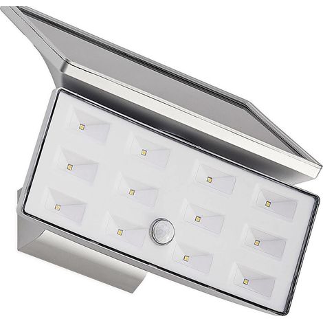 [NEUWERTIG] B-Ware PRIOS LED Außenleuchte Wandleuchte silber weiß Bewegungsmelder wassergeschützt (1/2)