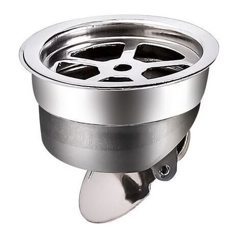 Siphon de sol anti-odeur en acier inoxydable 201 – Installation facile – Compatible tuyaux 36-43 mm et 38-41 mm – Pour salles de bains et cuisines (1/5)