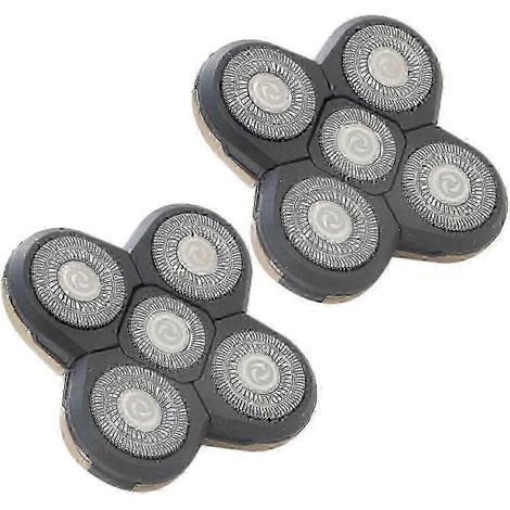 Lot de 2 lames de rechange pour rasoir électrique, tête de tondeuse pour homme compatible avec les modèles Remington Pro XR1600, XR7000, XR7100, XR7200, RX5 et RX7. (1/4)