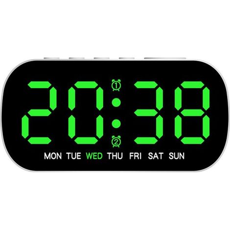 Reloj electrónico sencillo, despertador multifuncional, reloj digital LED con fecha-NL (1/2)