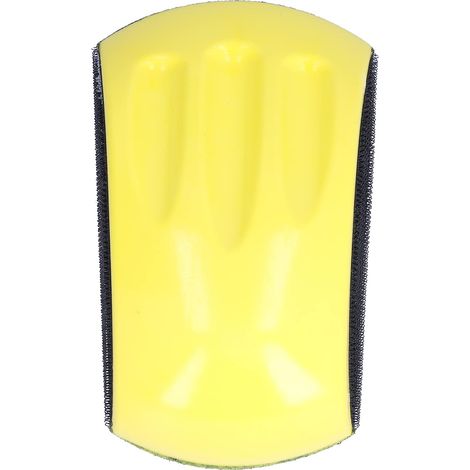 Tampone abrasivo manuale tipo mouse – schiuma di poliuretano – velcro – per auto – pallet pneumatico/elettrico