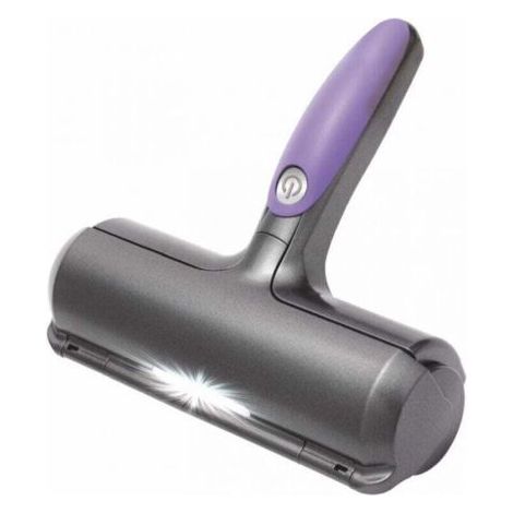 Sweeper Brush Brosse anti poils animaux Ramasse poils chat / chien Violet et Gris Pour Canapé/Vêtements/Voiture (1/4)