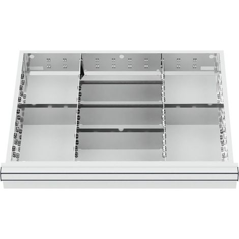 WS24 Schubladeneinteilung Metalleinteilung BLH 75 mm Innenmaß 600 x 450 mm - WS24-100235