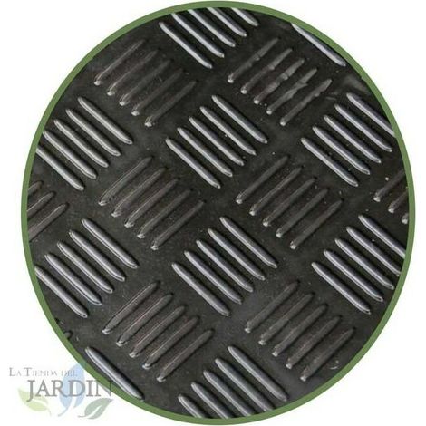 Revêtement en caoutchouc antidérapant sol PVC Checker 3 mm, 1,2 x 2 m