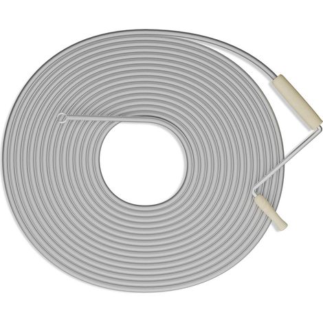 Espiral de limpieza de desagües con manivela y garra, flexible