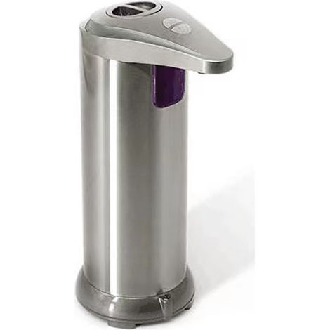 Automatischer Seifenspender mit Sensor, Edelstahl, einstellbare Füllmenge, champagnerfarben, kompatibel mit Mobiltelefonen und Waschmaschinen, 250 ml – 14171-AquaForge (1/3)