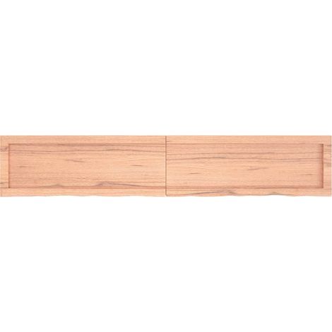 Maison Exclusive - Wandregal Hellbraun 160x30x(2-4) cm Massivholz (1/5)