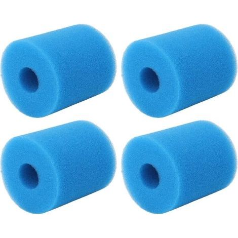 Cartouche filtrante de type H en 4 pièces, éponge de rechange pour cartouches filtrantes de pompes de piscine (1/5)
