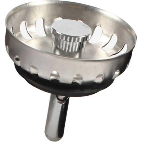 McAlpine 50mm Mini Kitchen Sink Strainer Plug - Stainless Steel (1/3)