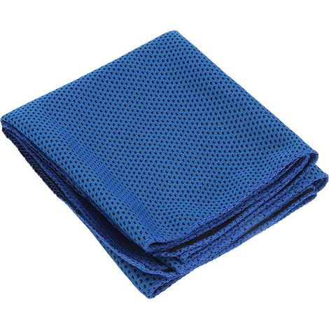 Serviette de Sport Refroidissante - Serviette Glacée en Maille Respirante, Absorbante et Réutilisable pour Gym Course à Pied Extérieur, Bleue, 9x27cm (1/5)
