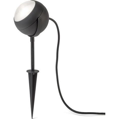 Konstsmide Lecce Spot à effet extérieur, noir, LED haute puissance, 4W 240V, IP44 (1/3)