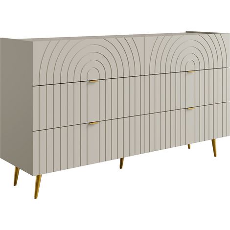 Comò 6 cassetti Beige - NORSIM (1/4)