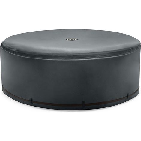 Intex – Couverture thermique pour spa rond 6 places – 50% plus efficace – Mousse haute densité – Économies d'énergie – Protection contre agressions extérieures (1/5)