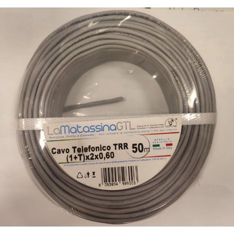 Cable telefónico trr go-at topline (1+t)x2x0,60 50 metros - mtph1+tx2x0,6050