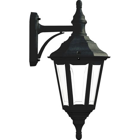 Aplique de pared clásico CLIC-CLAC 6 E27 42 W IP44 Negro (1/2)