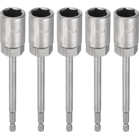 5pcs Embout À Écrou Pour Perceuse 18mm Douille Métrique À Choc (1/5)