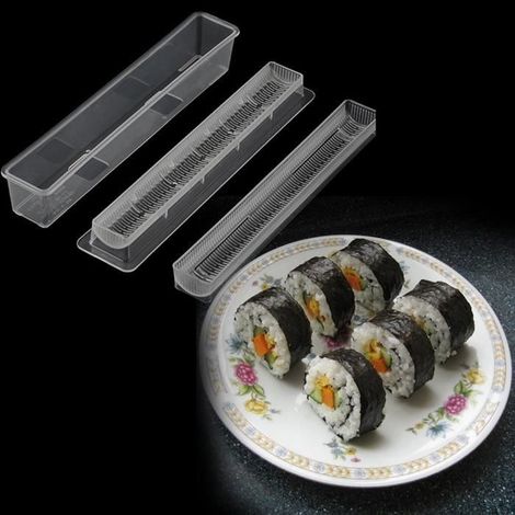 Moule de Rouleau de Sushi, Fabricant de Rouleau riz, DIY Antiadhésif Facile Chef Cuisine Outil-Ywey (1/4)