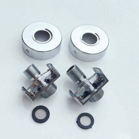Réglage de l'angle du tube d'aspiration en cuivre, tête de douche, pied courbé, vis excentrique, robinet, accessoires (1/5)