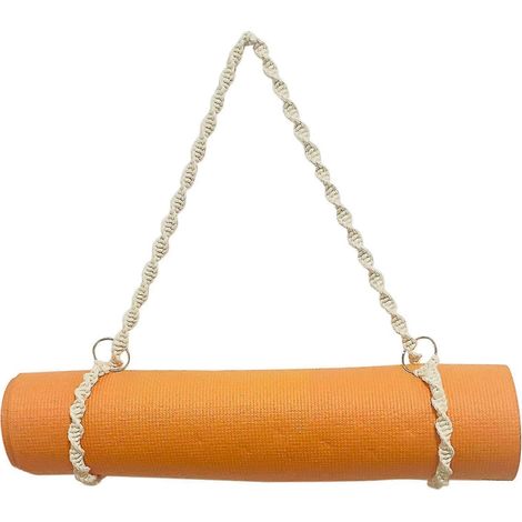 Tapis de yoga Carry Strap Handmade Boho Crochet Macramé Réglable Shoulder Strap pour Yoga Mat Sling Pil (1/5)