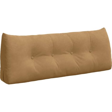 Back Pillow Brown 120 x 24 x 50 cm Velvet vidaXL
