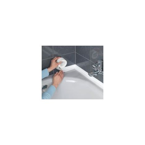 Bande d'étanchéité autocollante 3,5m – Flexible extralarge 50mm – PVC imperméable pour baignoire et douche – Résistante aux produits de nettoyage (1/5)