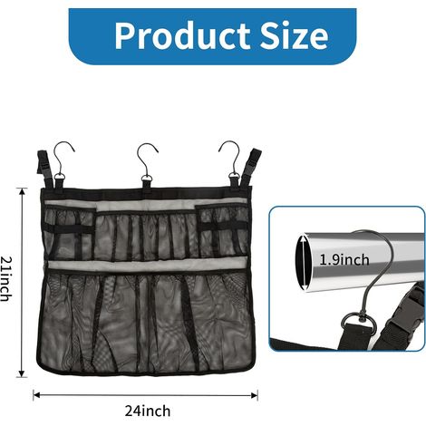 Rete portaoggetti per piscina, borsa portaoggetti per piscina da giardino, borsa portaoggetti pieghevole in rete per giocattoli gonfiabili (1/4)