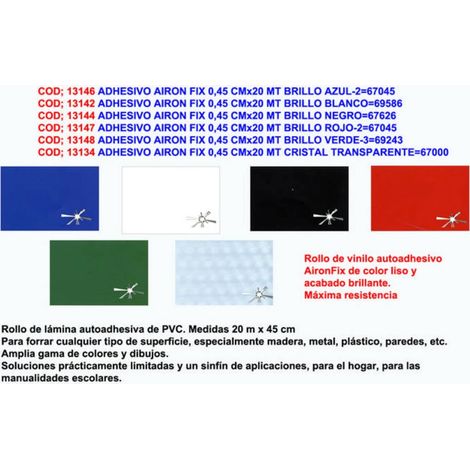 Adhésif Airon Fix 0,45 cm x 20 m Rouge Brillant 267045