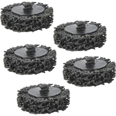 x 50 mm Poly-Entlackungsscheiben zum Entfernen von Rost und Farbe – Schwarz