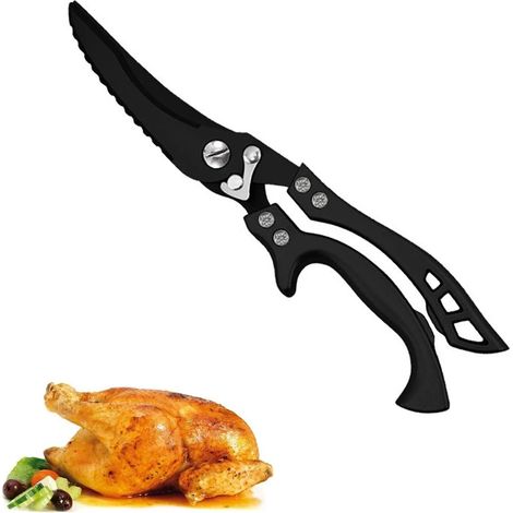 Geschärfte Geflügelschere, Küchenschere aus Stahl für Geflügel