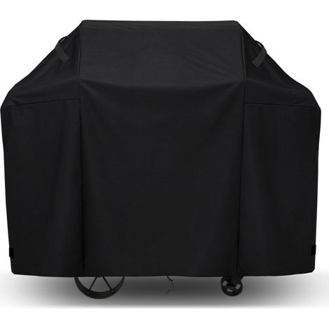Housse de barbecue, tissu Oxford 210D pour barbecue à gaz, protection anti-vent, étanche et résistante aux UV, dimensions 170 x 61 x 117 cm, noire (1/5)