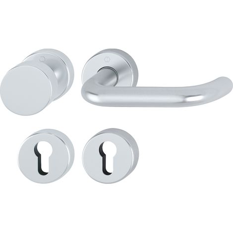 HOPPE® Wechselgarnitur mit Rosetten Paris 58/42H/42HKVS/138, Aluminium, 10724184 (1/2)