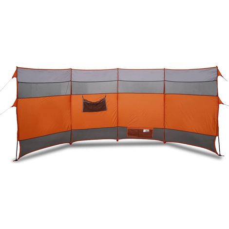 Brise-vent de camping orange 366x152x152 cm imperméable CFW310778 (1/5)