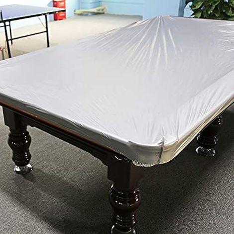 Cocoarm Bache Protection Billard Housse de Billard 260 x 170cm Housse de Table de Billard Bache de Protection pour Table de Billard Imperméable Tissu Oxford pour Table de 8 Pieds (Gris argenté) (1/5)